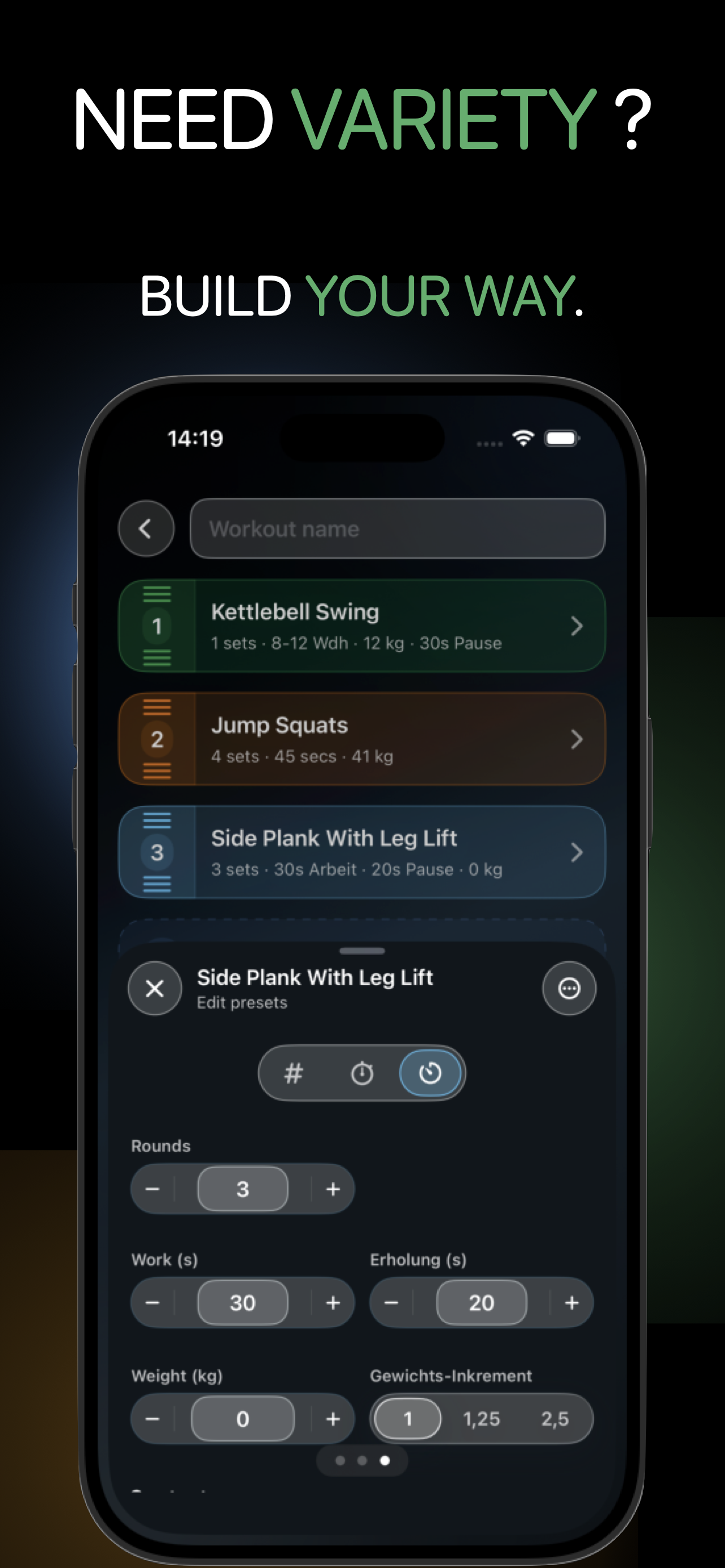 Trackix App Store screenshot: Apple Watch